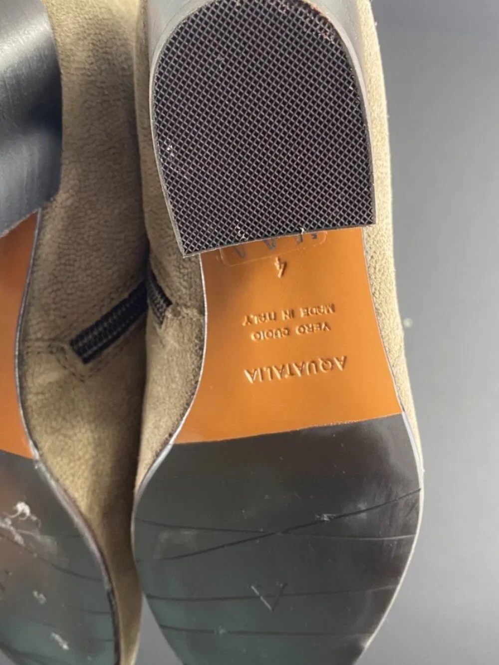 Aquatalia Tan Chelsea Booties Size 4